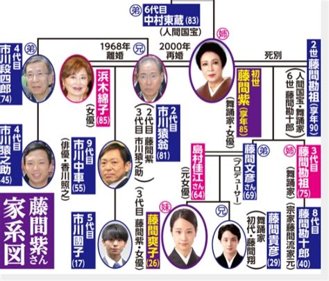 藤間爽子と松たか子は血縁？祖母は藤間紫で家系図、。